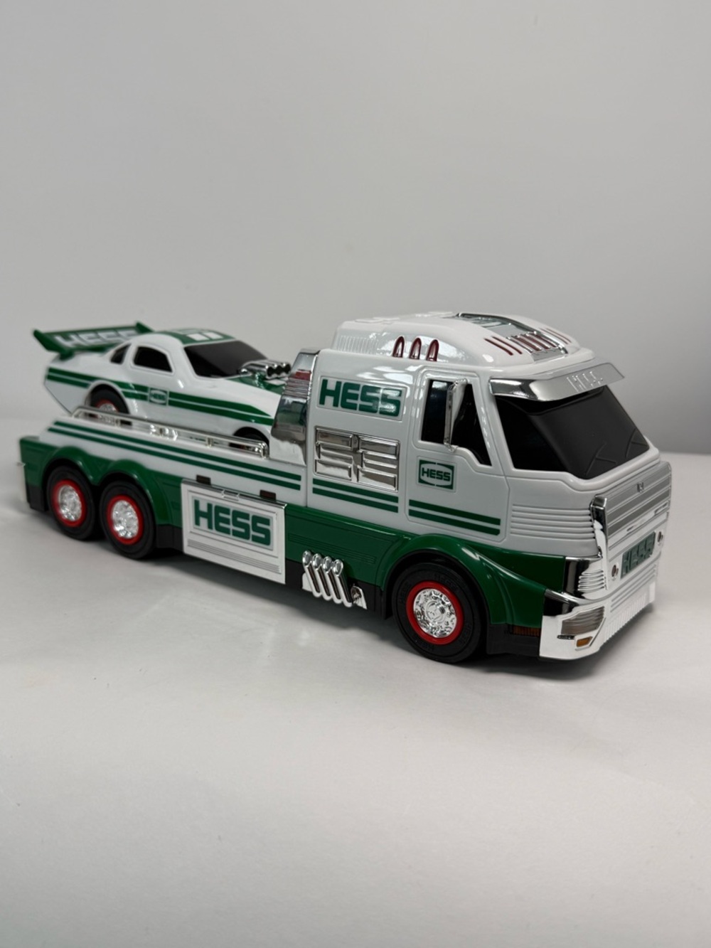 Hess Toy Truck & Dragster Wheelie Popping LED Lights Race Sounds 2016 NIB